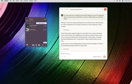 Claude AI assistant interacting with Longplay through MCP integration