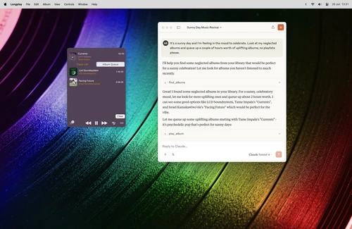 Claude AI assistant interacting with Longplay through MCP integration