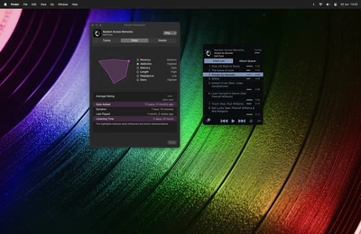 macOS inspector in dark mode