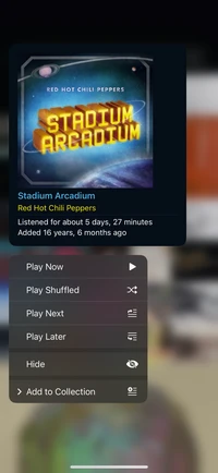 Context menu