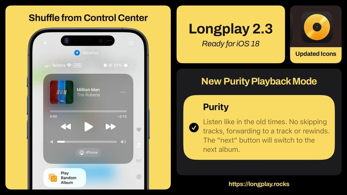 Longplay v2.3 bento grid layout