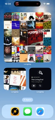 iPhone widgets for quick album access