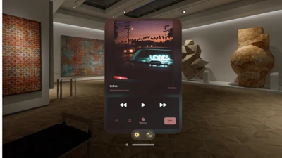 visionOS player interface