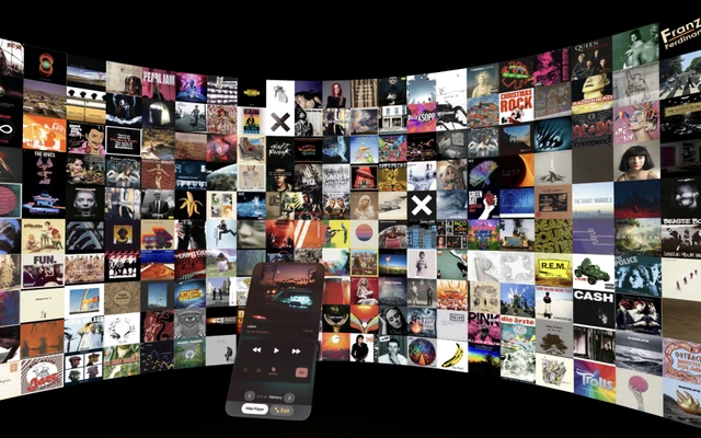 Apple Vision Pro immersive album experience