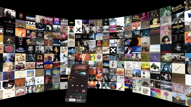 Apple Vision Pro immersive album experience